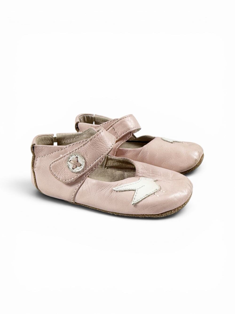 Livie & Luca Pio Pio Blush Pink Bird Leather Mary Jane Shoes 12–18 Months
